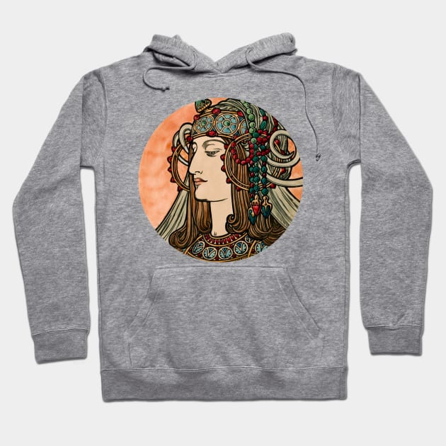 Vintage portrait art Hoodie by ABCSHOPDESIGN